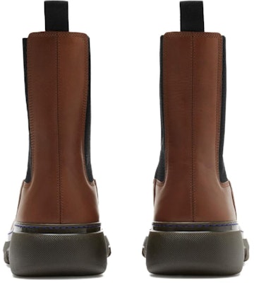 Burberry Leather Round-Toe Chelsea Boots 'Brown' 80820641 Shop Burberry Leather Round-Toe Chelsea Boots 'Brown' 80820641