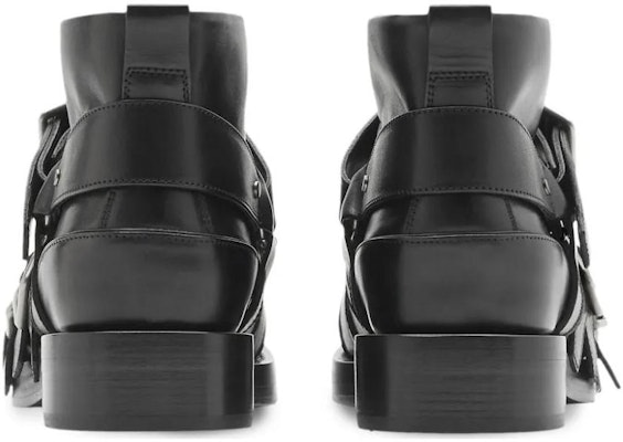 バーバリー レザー ラウンドトゥ アンクルブーツ (黒) 80748081 Shop バーバリー レザー ラウンドトゥ アンクルブーツ (黒) 80748081