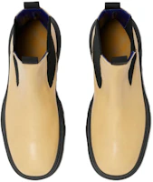 Order Bottes Chelsea Bout Rond en Cuir Burberry ''Crème'' 80801411