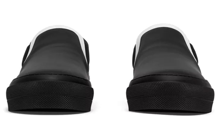 Burberry Leather Slip-On Low 'Black Fashion' 圖 3