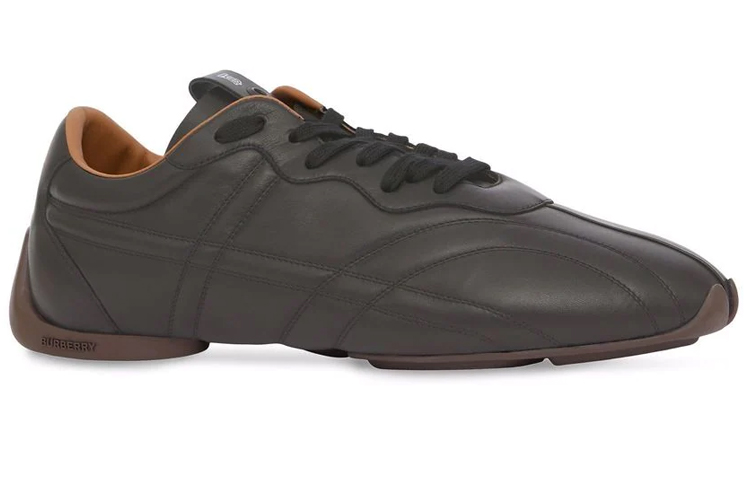 Burberry Leather Sneaker 'Black Grey' 圖 3