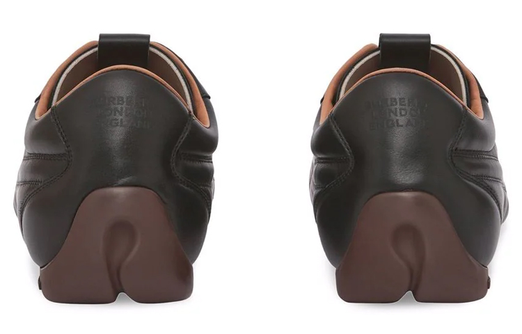 Burberry Leather Sneaker 'Black Grey' 圖 5