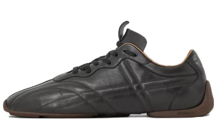 Burberry Leather Sneakers 'Black Monogram Stripe'