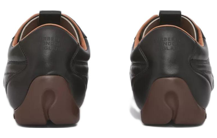 Burberry Leather Sneakers 'Black Monogram Stripe' 圖 4