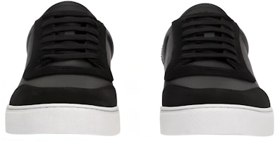 博柏利黑色皮革麂皮和复古格纹棉质运动鞋 80617521 Lookbook 博柏利黑色皮革麂皮和复古格纹棉质运动鞋 80617521