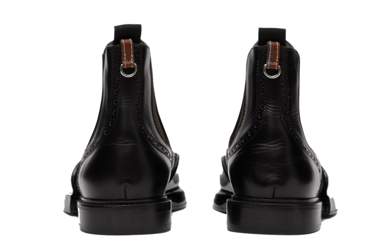 Burberry Leather Trim Chelsea Boots 'Black Detail' 圖 4