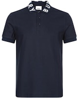 Burberry Letter Collar Straight-Cut Polo Shirt Navy Blue 80172001 Burberry Letter Collar Straight-Cut Polo Shirt Navy Blue 80172001