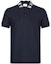 Buy Burberry 字母領直筒剪裁海軍藍色 Polo 衫 80172001