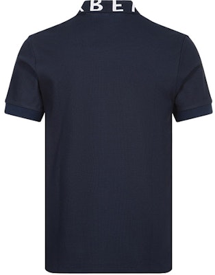 Burberry 字母領直筒剪裁海軍藍色 Polo 衫 80172001 Lookbook Burberry 字母領直筒剪裁海軍藍色 Polo 衫 80172001