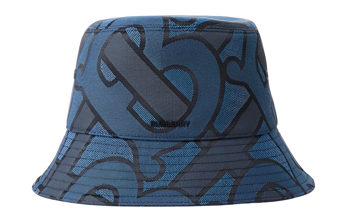 Burberry Letter Embroidery Unisex Blue Bucket Hat 80727261