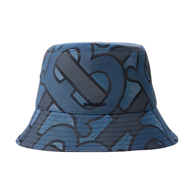 Burberry Letter Embroidery Unisex Blue Bucket Hat 80727261