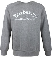 Burberry Letter Logo Cotton Long Sleeve Sweatshirt Light Grey 80030171 Burberry Letter Logo Cotton Long Sleeve Sweatshirt Light Grey 80030171