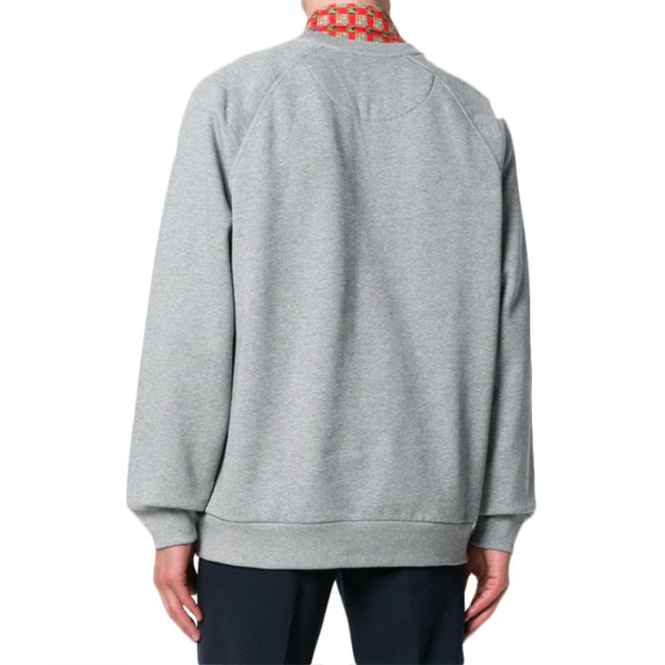 Details for Sudadera Burberry Logo Letra Algodón Manga Larga Gris Claro 80030171