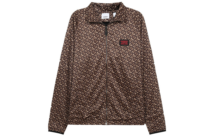 Burberry Letter Patch Graphic Zip Jacket Multicolor 80262201