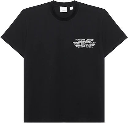 Camiseta Negra Burberry Estampado Letras Algodón Corte Holgado. 80427481 Buy Camiseta Negra Burberry Estampado Letras Algodón Corte Holgado. 80427481