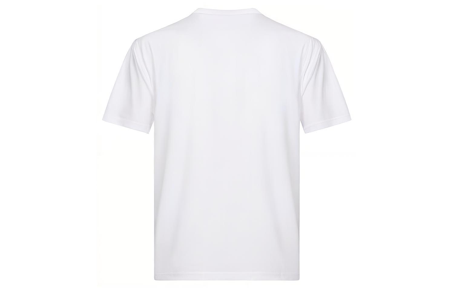 Lookbook Burberry Letter Print Crew Neck Straight Fit T-Shirt White Men 80289451