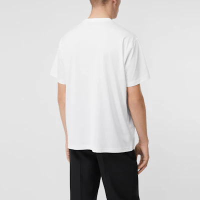 Burberry Letter Print Crew Neck Straight Fit T-Shirt White Men 80289451 Purchase Burberry Letter Print Crew Neck Straight Fit T-Shirt White Men 80289451