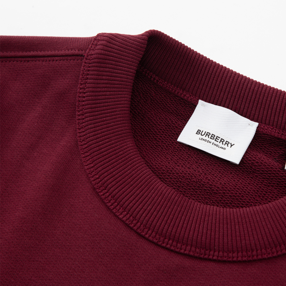 Burberry Letter Print Crewneck Sweatshirt Unisex - Red. 80616791 圖 4
