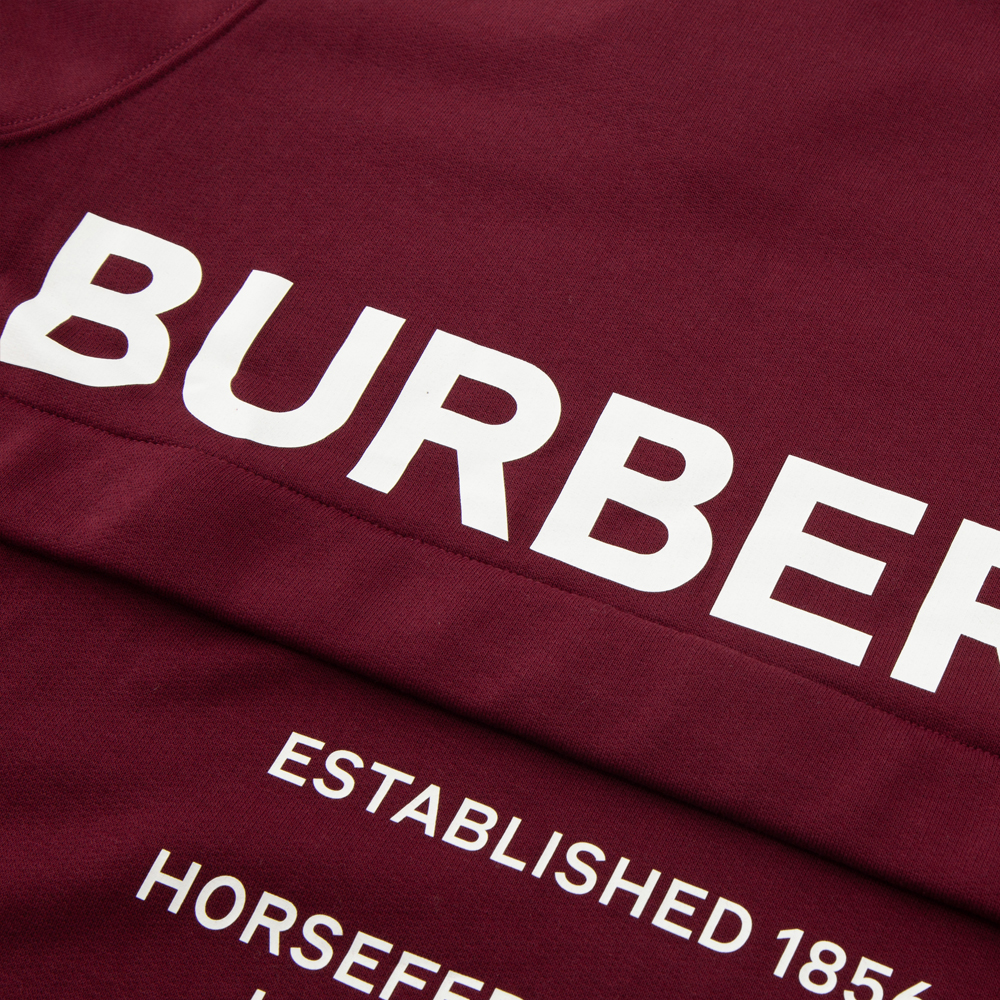 Burberry Letter Print Crewneck Sweatshirt Unisex - Red. 80616791 圖 6