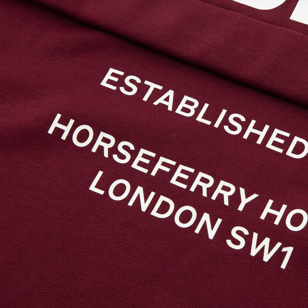 Burberry Letter Print Crewneck Sweatshirt Unisex - Red. 80616791 圖 7