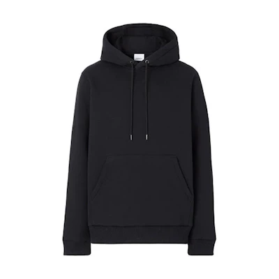 Burberry Letter Print Hoodie Black Casual Sweatshirt. 80455521