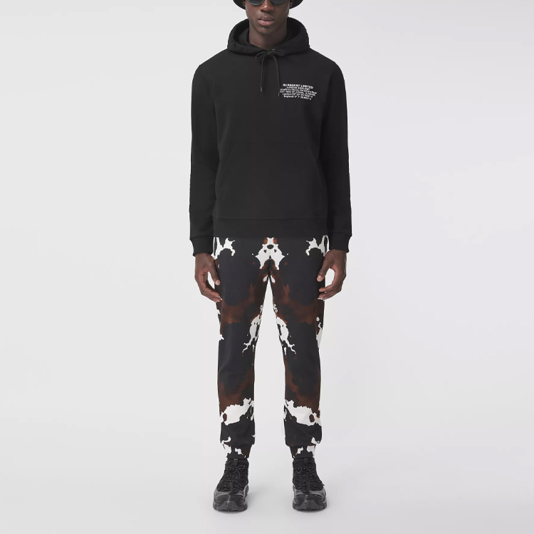Burberry Letter Print Loose Fit Hoodie Black Autumn Edition. 80427531 圖 5