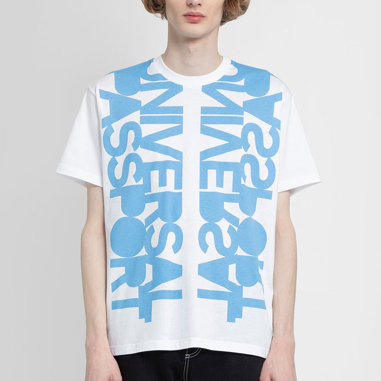 Burberry Letter Print White Oversized Crew Neck Relaxed Fit  T-Shirt. 80519821 圖 3