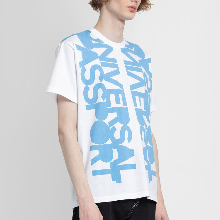 Burberry Letter Print White Oversized Crew Neck Relaxed Fit  T-Shirt. 80519821 圖 5