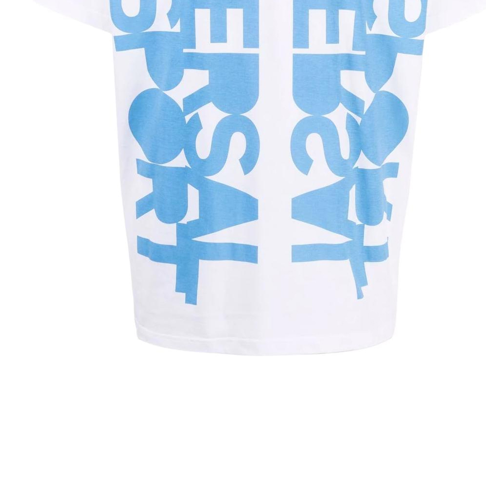 Burberry Letter Print White Oversized Crew Neck Relaxed Fit  T-Shirt. 80519821 圖 7