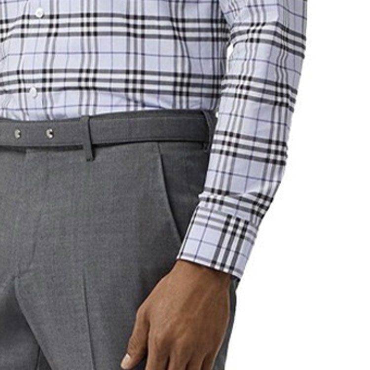 Burberry Light Blue Check Long-Sleeve Shirt 80113991 圖 7