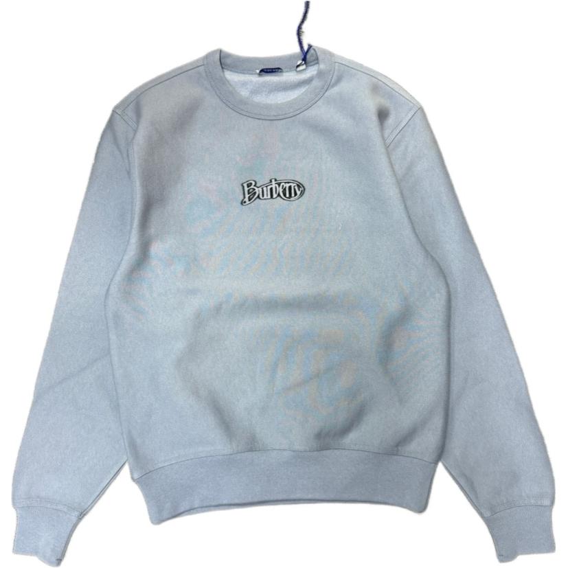 Burberry Light Blue Crewneck Logo Sweatshirt Long Sleeve Pullover 80978231