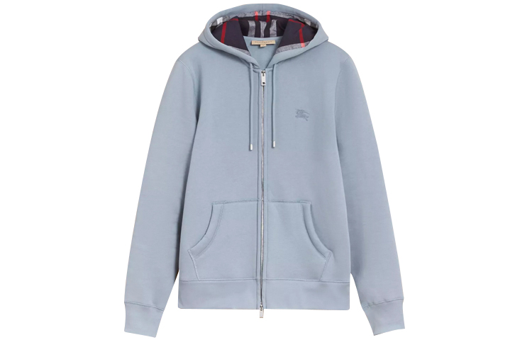 Burberry Light Blue Hooded Zip Jacket - Fall Collection 40569551 圖 2
