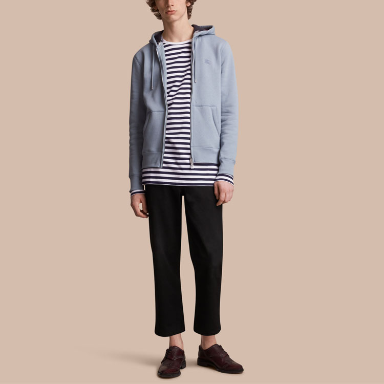 Burberry Light Blue Hooded Zip Jacket - Fall Collection 40569551 圖 3