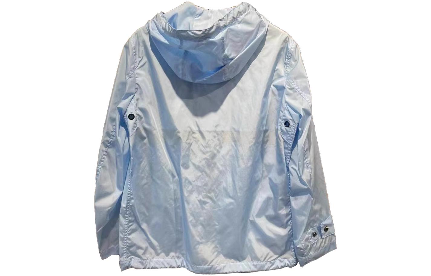 Burberry Light Blue Logo Zip-Up Hoodie Jacket 88741961 圖 3