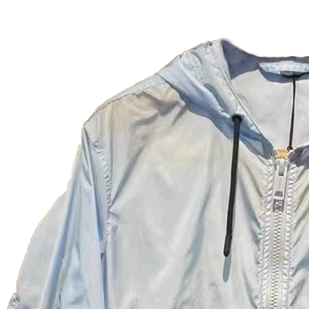 Burberry Light Blue Logo Zip-Up Hoodie Jacket 88741961 圖 4