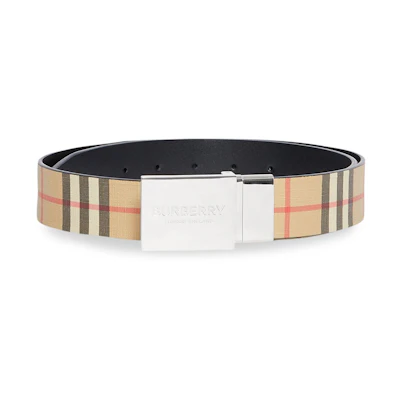 Burberry Light Brown Belt with Metal Buckle Logo, 35cm Width 8019817A7026