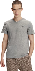 Burberry Kelabu Cerah Leher-V Logo Cetakan Baju-T Lengan Pendek 80172571 Shop Burberry Kelabu Cerah Leher-V Logo Cetakan Baju-T Lengan Pendek 80172571