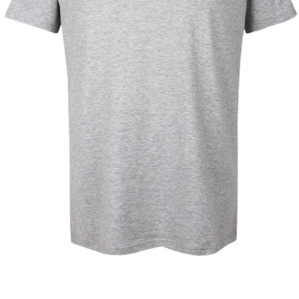 Details for Burberry Kaos Abu Muda V-Neck Logo Cetak Lengan Pendek 80172571