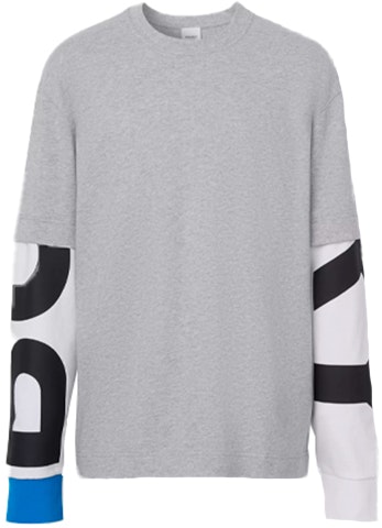 burberry-light-heather-gray-logo-print-long-sleeve-cotton-shirt-80302631