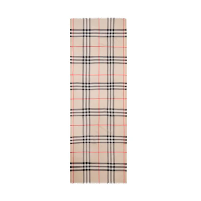 Burberry Lightweight Cozy Knit Scarf Men’s Beige 8055858