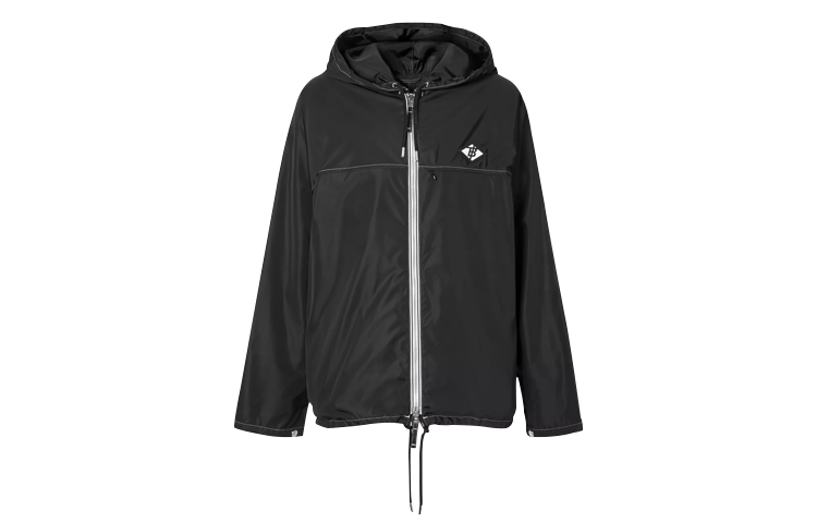 Burberry Lightweight Packable Logo Hooded Jacket Black () 80256611