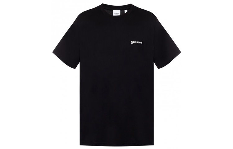 Burberry Location Print Oversized Cotton T-Shirt Black 8025657 圖 2