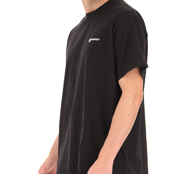 Burberry Location Print Oversized Cotton T-Shirt Black 8025657 圖 8