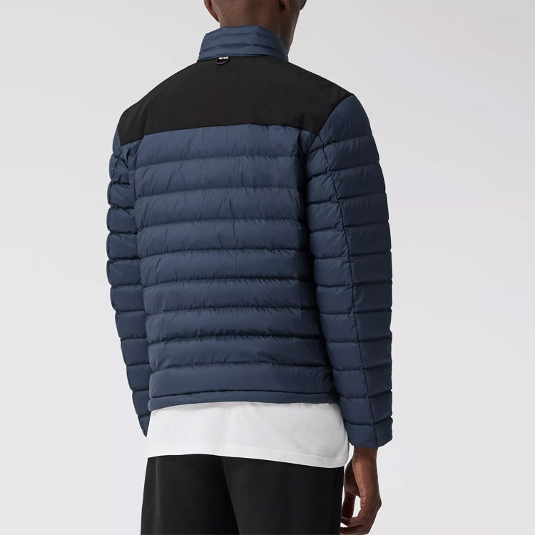 Burberry Logo-Embroidered Lightweight Down Jacket Navy Blue 80343181 圖 5