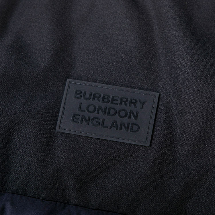 Burberry Logo-Embroidered Lightweight Down Jacket Navy Blue 80343181 圖 6