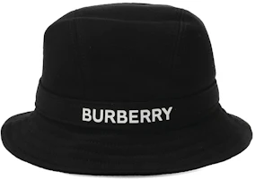 Burberry Logo-Print Bucket Hat Black Burberry Logo-Print Bucket Hat Black