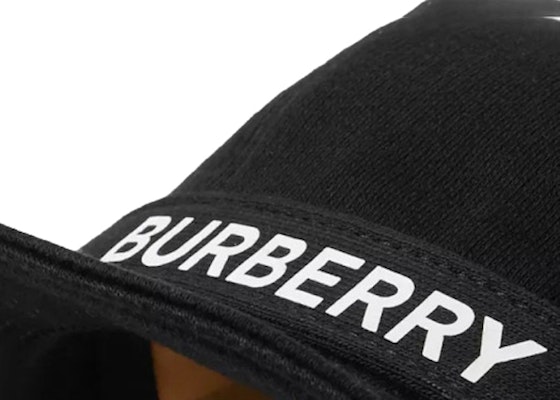 Burberry Logo-Print Bucket Hat Black Lookbook Burberry Logo-Print Bucket Hat Black