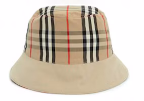 Order Burberry Logo 印花可雙面戴漁夫帽 - 蜜色/紅色 8037598