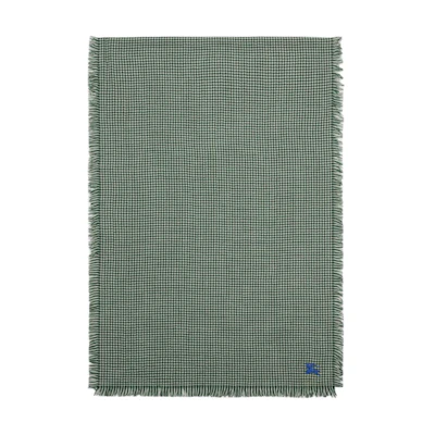 Burberry Logo Cashmere Scarf Green Unisex Couple Style. 80799771