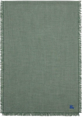 Burberry 綠色Logo羊絨圍巾 情侶款 男女適用 80799771 Order Burberry 綠色Logo羊絨圍巾 情侶款 男女適用 80799771